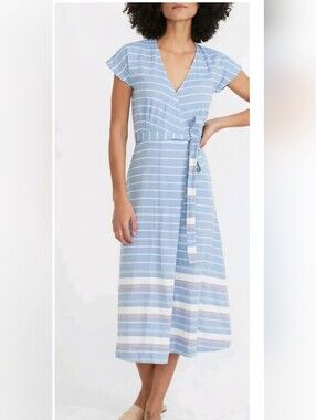 Marine Layer Maddie Wrap Midi Dress. Size M